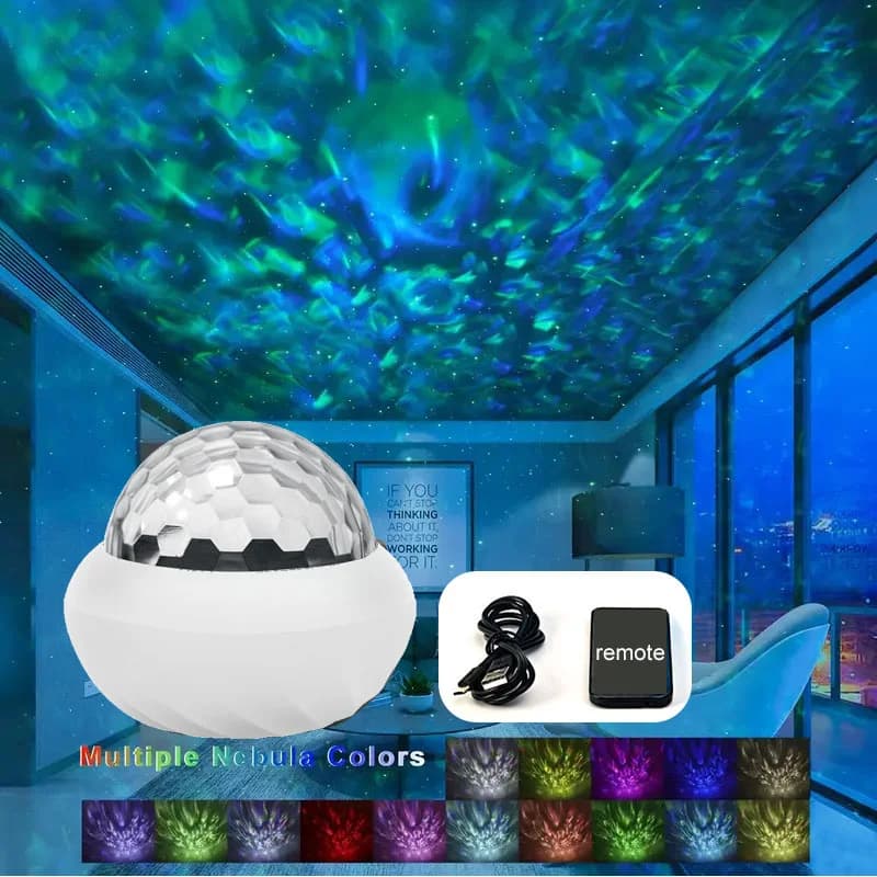 RGB Aurora проектор за нощна светлина с дистанционно управление
