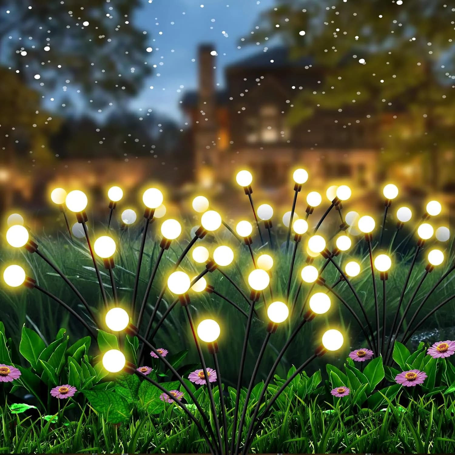 10 LED соларни градински светлини тип Светулки, Водоустойчиви
