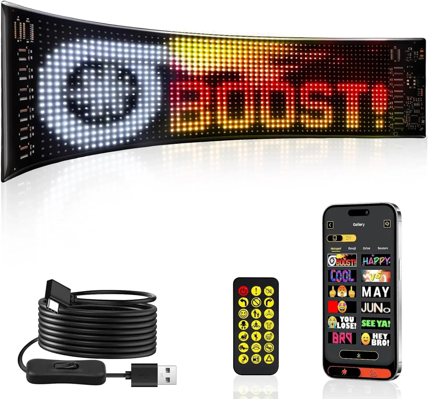 Гъвкав RGB LED матричен дисплей панел